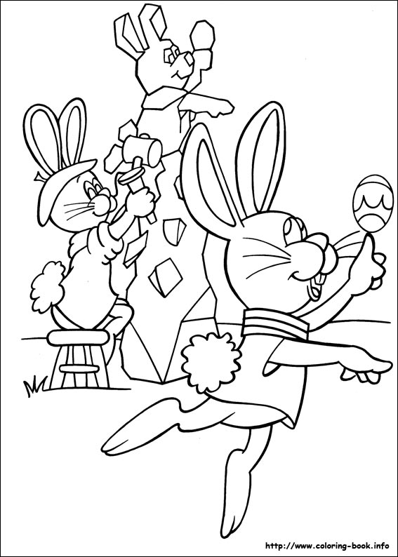 Peter Cottontail coloring picture